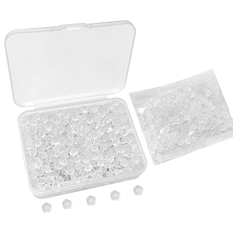 Silicone Earring Backs Earring Backings 600 Pcs Soft Clear Ear