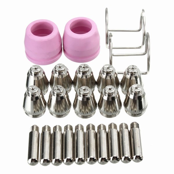 24PCS SG-55 AG-60 WSD-60 Plasma Cutter Cutting Torch Tip Nozzles Consumables Kit