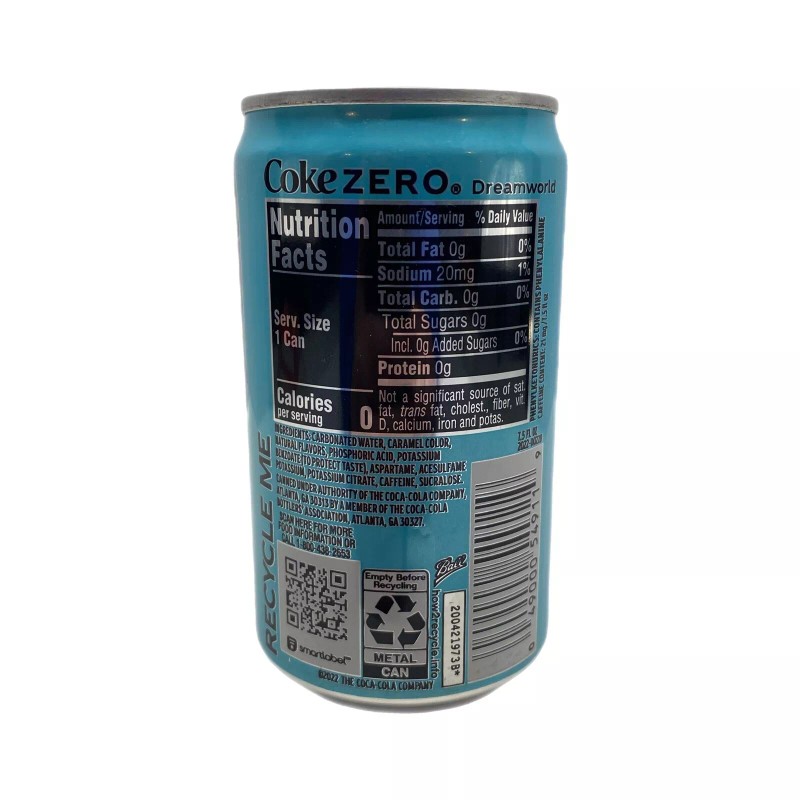 Coca-Cola Zero Sugar Dreamworld Limited Edition 7.5 oz Can 11/28/22
