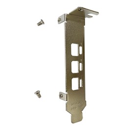 BestParts New Generic Low Profile Short Bracket Replacement for NVIDIA Quadro P400 T400 2G Mini DP*3 Port Graphics Card with 2X Screws