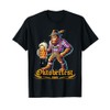 German Bigfoot Sasquatch Lederhose Funny Oktoberfest 2025 T-Shirt