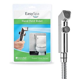 Brondell LES-30 Silver Toilet-Mounted Handheld Bidet Sprayer