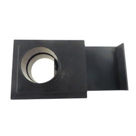 2-1/2 Inch ABS Plastic Blast Gate 2-1/2 Inch OD Openings on Both Sides for Dust Collection Systems 73449