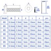 KGGZKG Pack of 40 M5 Flat Head Screws M5 x