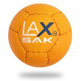 Lax Sak Soft Practice Lacrosse Balls - Same Weight & Size as a Regulation Lacrosse Balls, Great for Indoor & Outdoor Practices, Less Bounce & Minimal Rebounds - Orange, 24 Pack