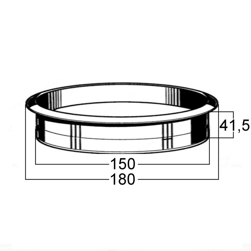 SOTECH Waste Insert Ring Stainless Steel Matt Black Varnished Diameter