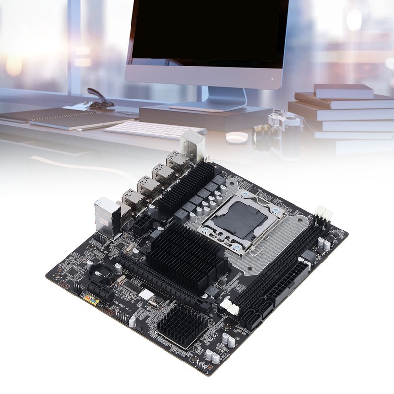 X58 Motherboard 2 DDR3 LGA 1366 Pins Gaming Motherboard Support