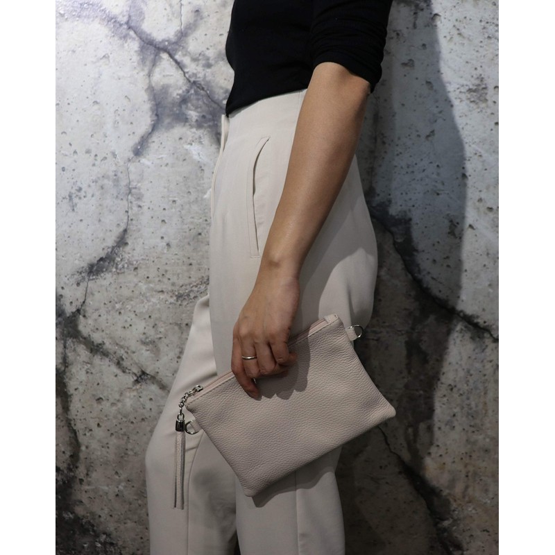 SH Leder Real Leather Shoulder Bag, Clutch Bag, Small Evening