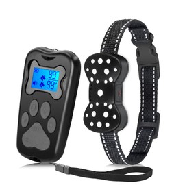 Redmogo Dog Training Collar, 3000Ft Remote Range Shock E-Collar with Beep Vibration and Shock Training Modes, for Small Medium Large Dogs (Black)