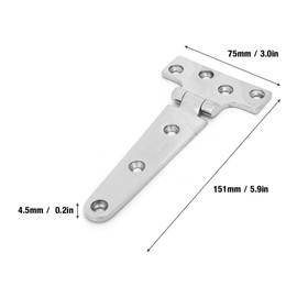 T Type Hinge Stainless Steel Door Hinge Heavy Duty Shed Hinge 151 * 75 * 4.5mm