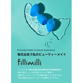 FilliMilli Chokchoku Puff, Filimiri, Makeup Puff, Drop Shape Makeup Sponge, 1 Piece, Korean Cosmetics, Blue Sponge