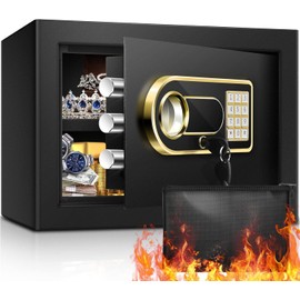 Safe Drop Box, Drop Safe with Key Lock & Password, Business Safes for Home Retail Store Busines