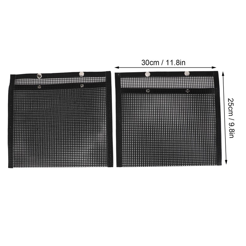 2 Pcs BBQ Mesh Grill Bags Reusable Glass Fibre Heat