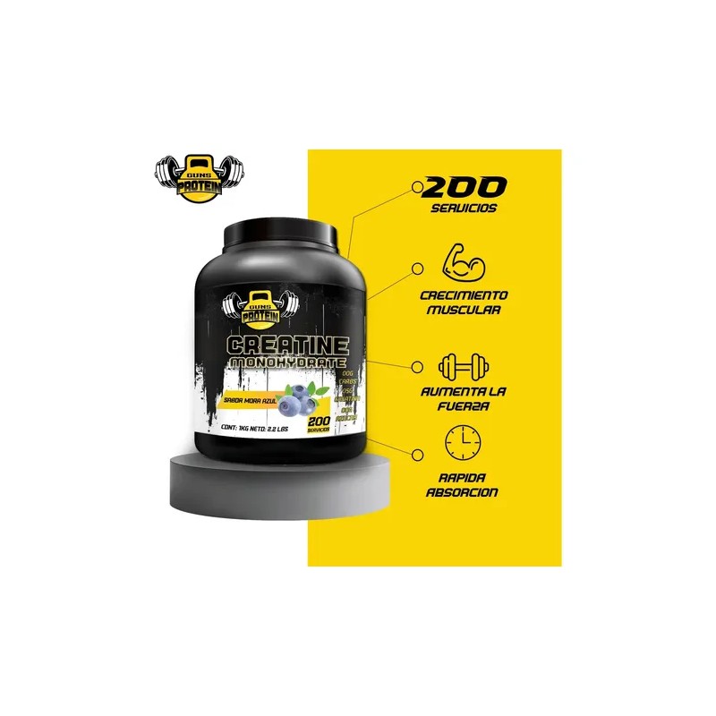 Creatina Monohidratada Guns 1k 200 Varios Sabores