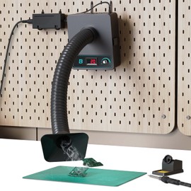 BAOSHISHAN Solder Fume Extractor, [New Upgrade] Fume Extractor Wall Mount with Portable Handle, Adjustable Speed Powerful Suction 3 Stage Filter For Welding Soldering Phone Repair