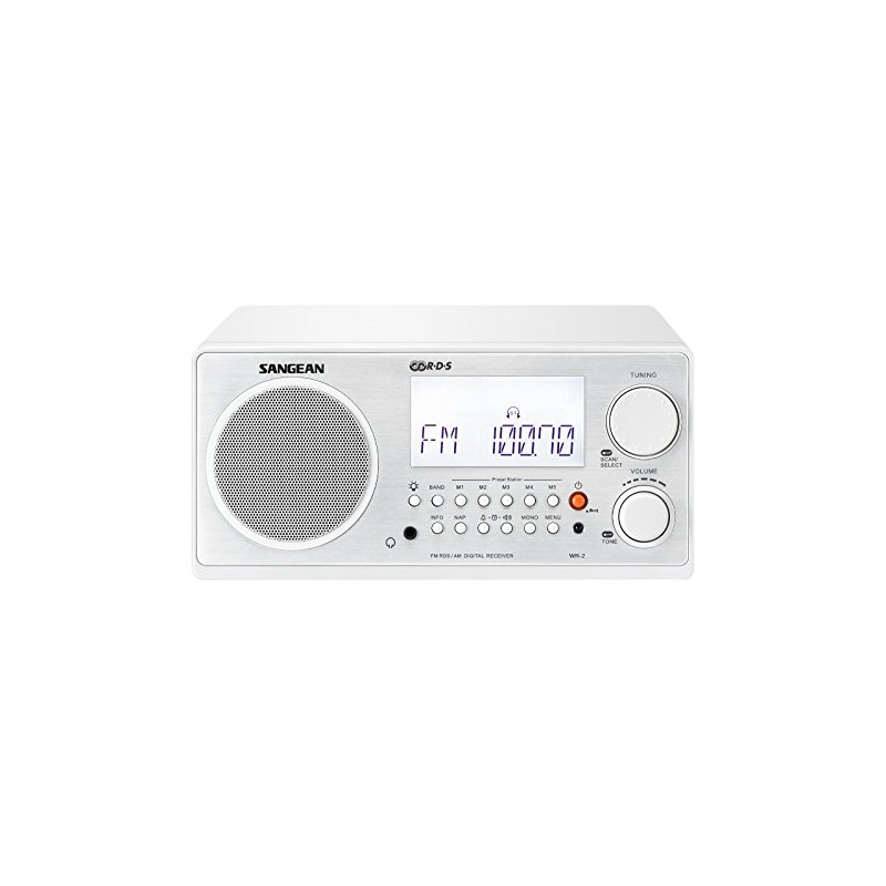 Sangean All in One AM/FM Alarm Clock Radio with Large