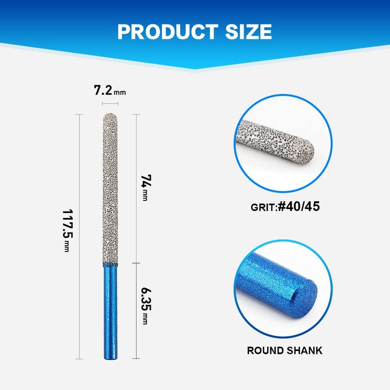 Tuck Point Pin Diamond Bit - BRSCHNITT 72 x7.4mmDiamond Mortar