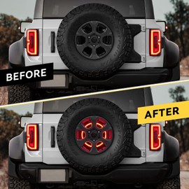 BORDAN Plug & Play Spare Tire Brake Light for Bronco, 3rd Brake Light LED Third Brake Light Compatible with Bronco 2021 2022 2023 2024 2/4 door, Not for Bronco Sport
