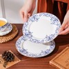 Ceramic Dessert Plates Set of 4，Small Dinner Plates for Snacks,