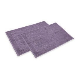 Sweet Needle 2 Pack Bath Mat (50 x 70 cm), Hotel Quality, Highly Absorbent, 1000 g/m², 100% Cotton, Super Soft, Washable Floor Shower Foot Towel (No Bathroom Rug), Anthracite