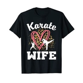 Karate Wife Leopard Heart T-Shirt