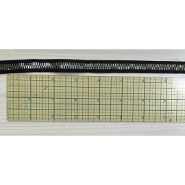 Wright's 1/2" Faux Metallic Zipper Decorative Sewing Ribbon Black Silver Trim By The Yard