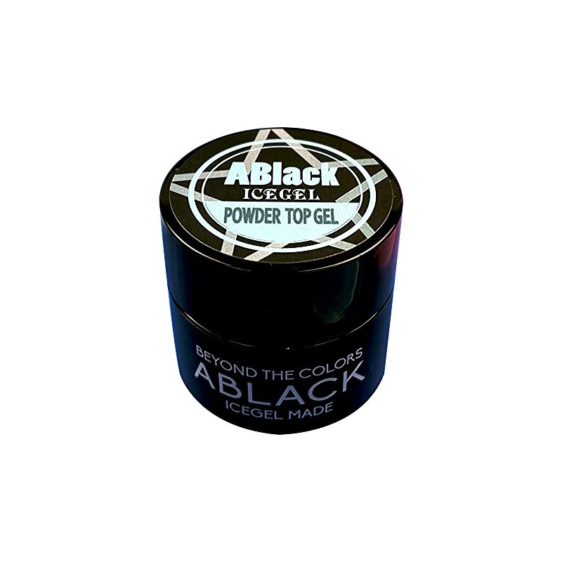 ICE GEL ABLACK Powder Top Gel, 0.1 oz (3 g),