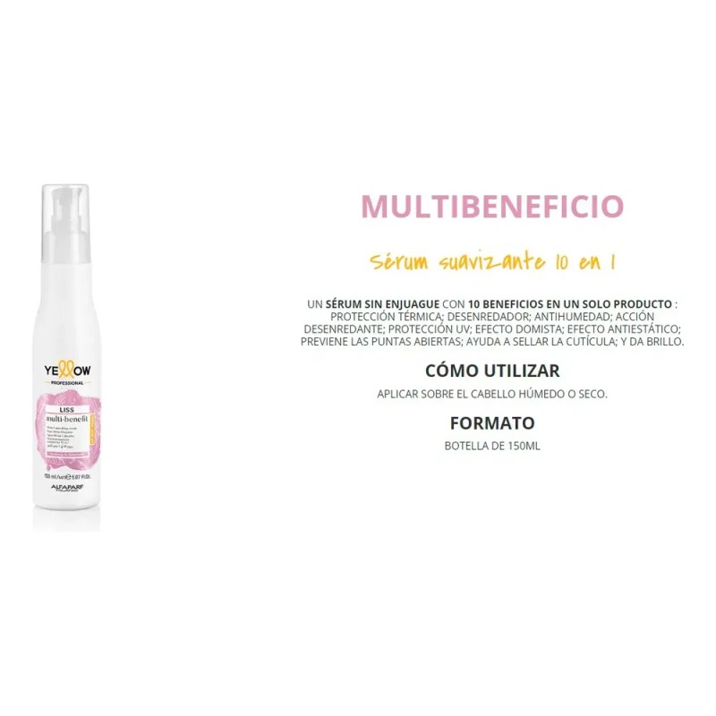 Yellow Liss Shampoo + Acondicionador + Multibenefit 500 Ml