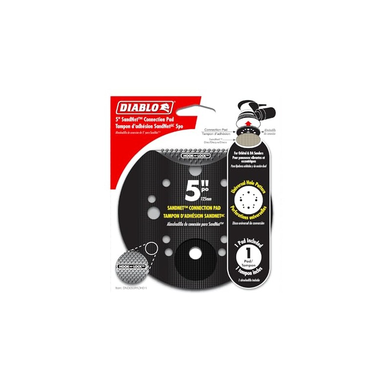 Diablo SandNET Connection Pad for Wood, Metal and Plastics -