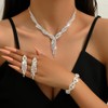 JWICOS Jewelry Set for Women Bridal Necklace Earrings Bracelet Sets