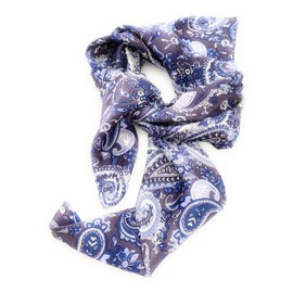 M&F Western 33"x33" Wild Rags Silk Paisley Scarf Bandana Blue One Size