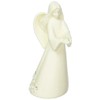 Foundations Angel with Prayer Porcelain Cardholder Figurine, 4.5”, White