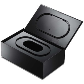 山崎実業 シンプル ウェットティッシュケース ヴェール 長方形 ブラック 7863