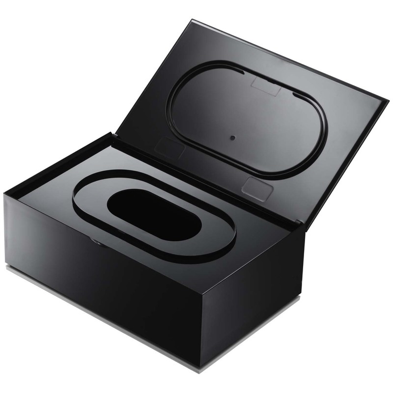 山崎実業 シンプル ウェットティッシュケース ヴェール 長方形 ブラック 7863