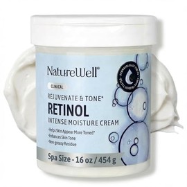 NATURE WELL (Single, Retinol - Clinical) - NatureWell Retinol Advanced Moisture Cream, 470ml Clinical Improves Firmness, Tone & Texture