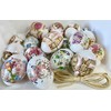 Ukrainisches Kunsthandwerk® 21 Easter Eggs for Hanging / Foil Covered