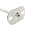 2Pcs Ceiling Mount Bracket, Heavy Duty Stainless Steel Wardrobe Pipe