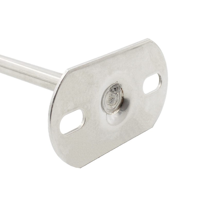 2Pcs Ceiling Mount Bracket, Heavy Duty Stainless Steel Wardrobe Pipe
