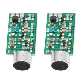 FM Transmitter Pickup Module 2pcs V4.0 Sound Transmitter for FM Radio, Long Range, Manual Knob, Through The Wall, Battery Power Supply