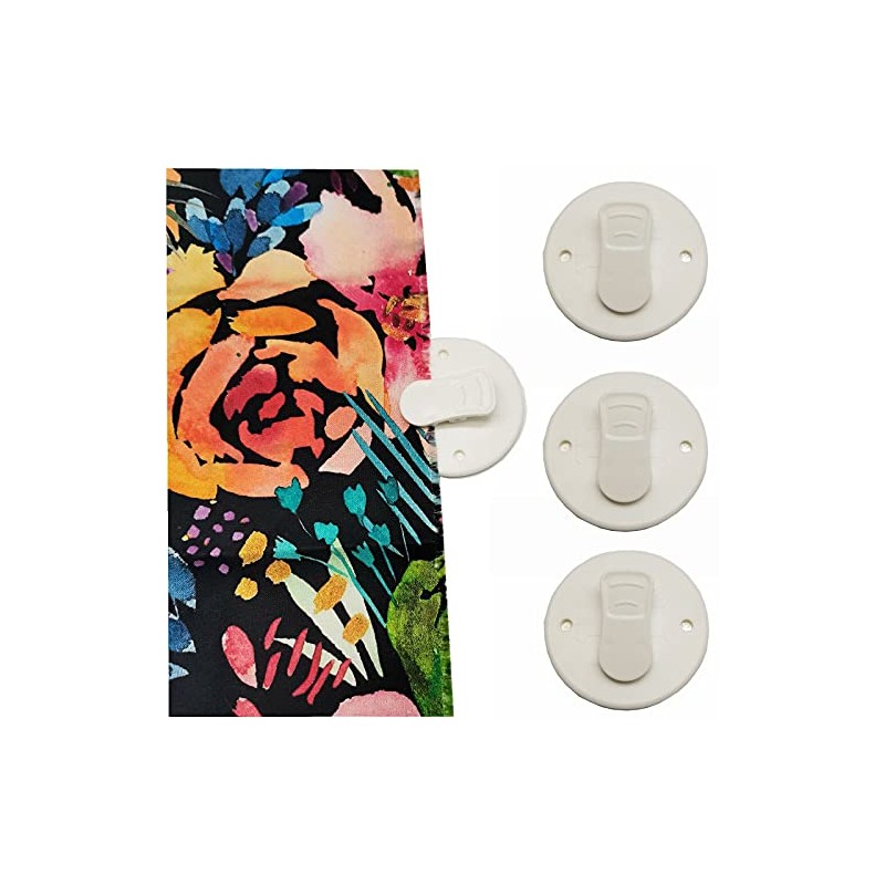 HONEYSEW Shower Curtain Clips Shower Windproof Splash Guard Self Adhesive