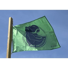 Flag Dino Base Camp 90 x 60 cm (Green)