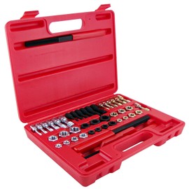 OEMTOOLS 27142 Thread Restoring File, Tap, and Die Kit | Files, Taps, and Dies Rethread Both Left and Righthanded Internal and External Threads | Universal SAE and Metric Thread Chasing Kit