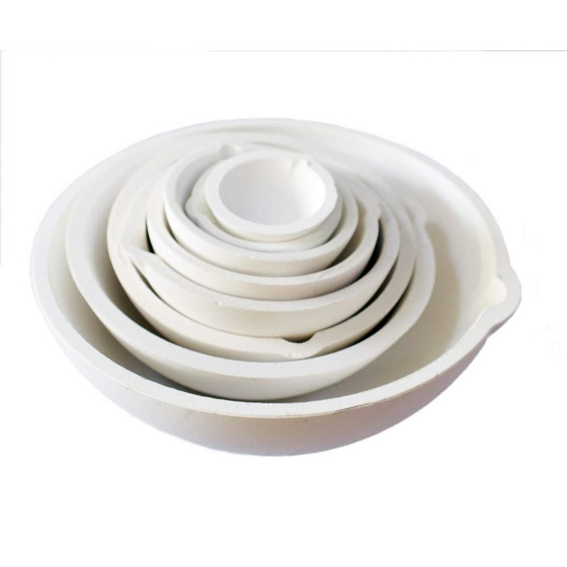 LLF Ceramic Oven Crucible Bowl Melted Cast Refined Gold Silver