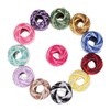 Tofficu Multi-Function Embroidery Thread Kit 12 Rolls Cotton Yarn for