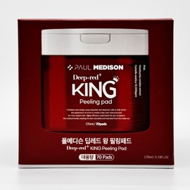Paul Madison Deep Red King Peeling Pad Large Capacity 70 Pads / 폴메디슨 딥레드 왕 필링패드 대용량 70패드