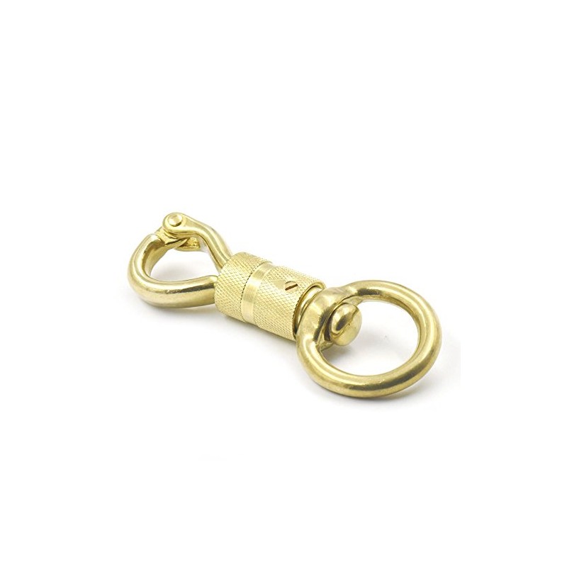 Bluemoona 1Pc- Brass Hinged Panic Horsemanship 30mm Replacement Twist snap