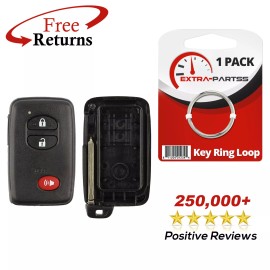 Extra-Partss Remote Key Shell Case Pad Replacement No Electronics For Toyota 3b (HYQ14AAB)