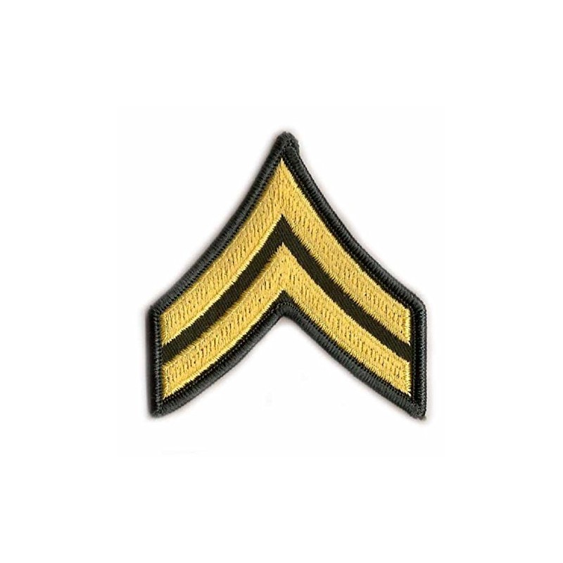 Army Corporal E-4 Cloth Rank Pair