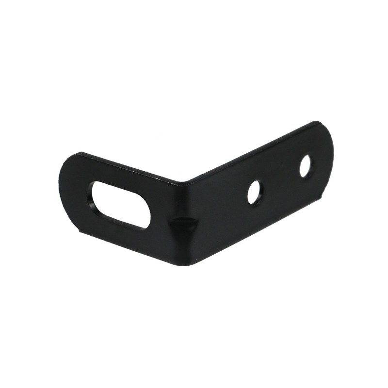 MY MIRONEY 8PCS Black Slotted L Brackets Hardware Adjustable Slotted