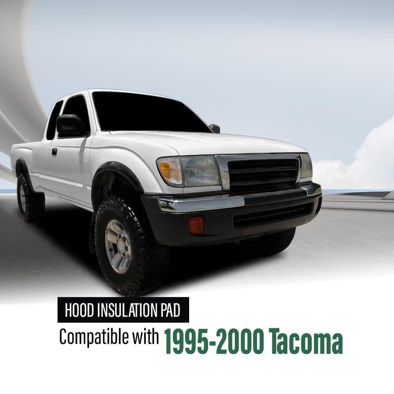 LQI Hood Insulation Pad with Clips Compatible with Toyota Tacoma